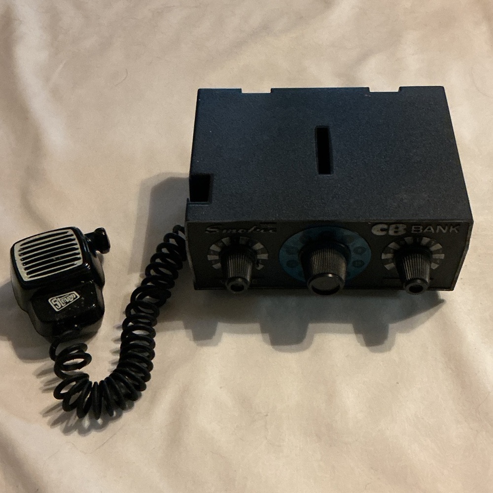 Antique Collectible CB Coin Bank Portable CB Radio Replica - Black